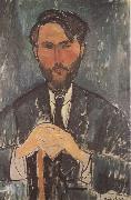 Amedeo Modigliani Leopold Zborowski a la canne (mk38) oil painting